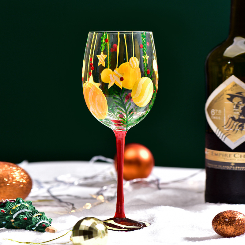 Kreativt juleglass vinglass