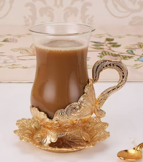 Europeisk kreativ liten luksuriøs high-end utsøkt tallerken TEECup Home Set