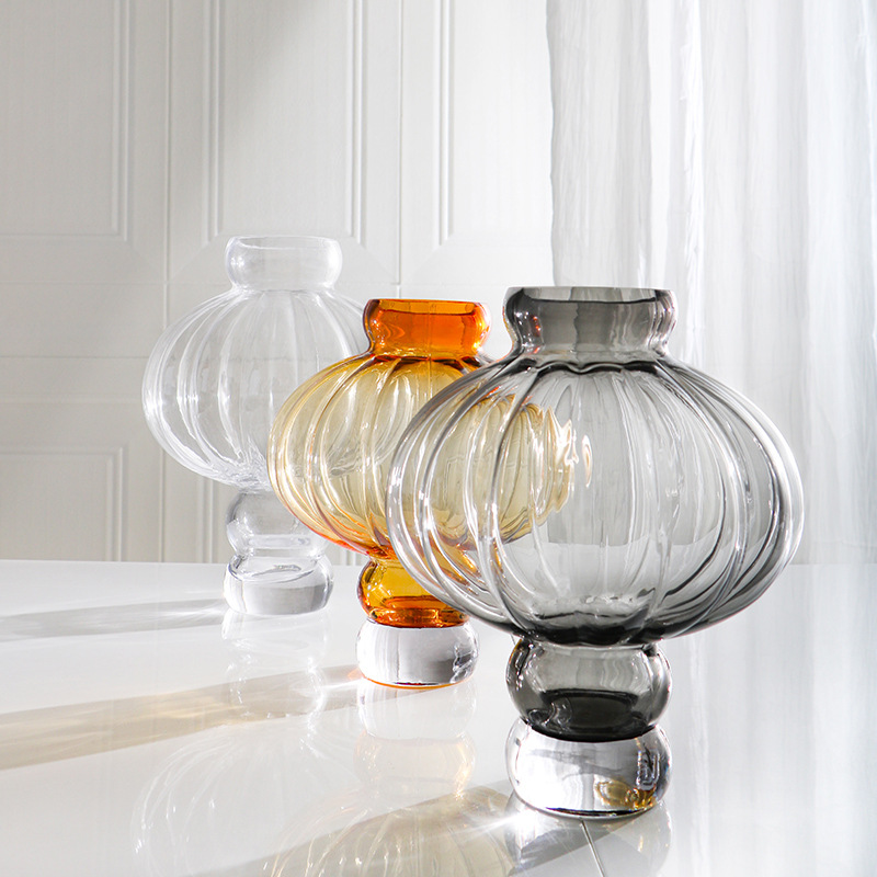 Vase i europeisk stil lykt i krystallglass