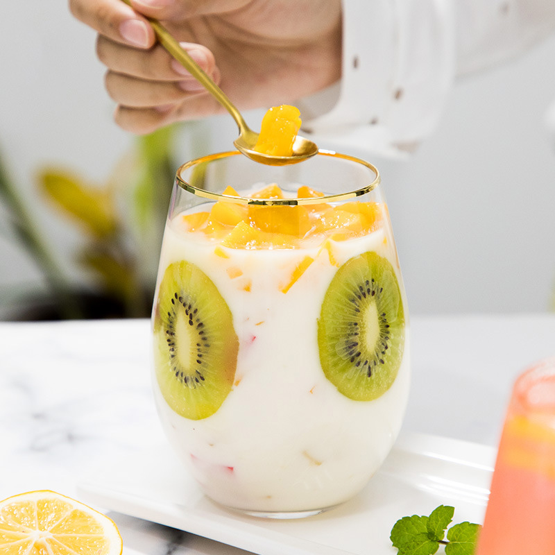 Eggformet yoghurtglass