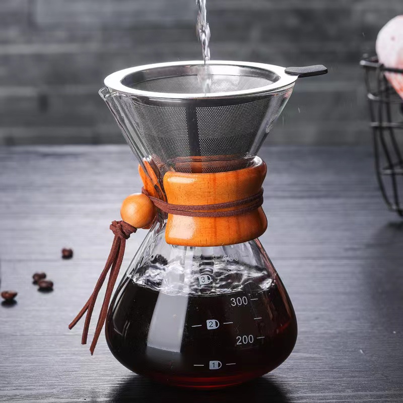 Håndbrygget glass kaffekanne 1