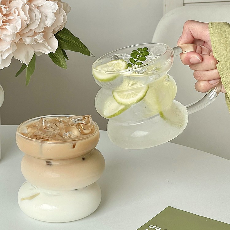 Uregelmessig larve cola drink glass kopp
