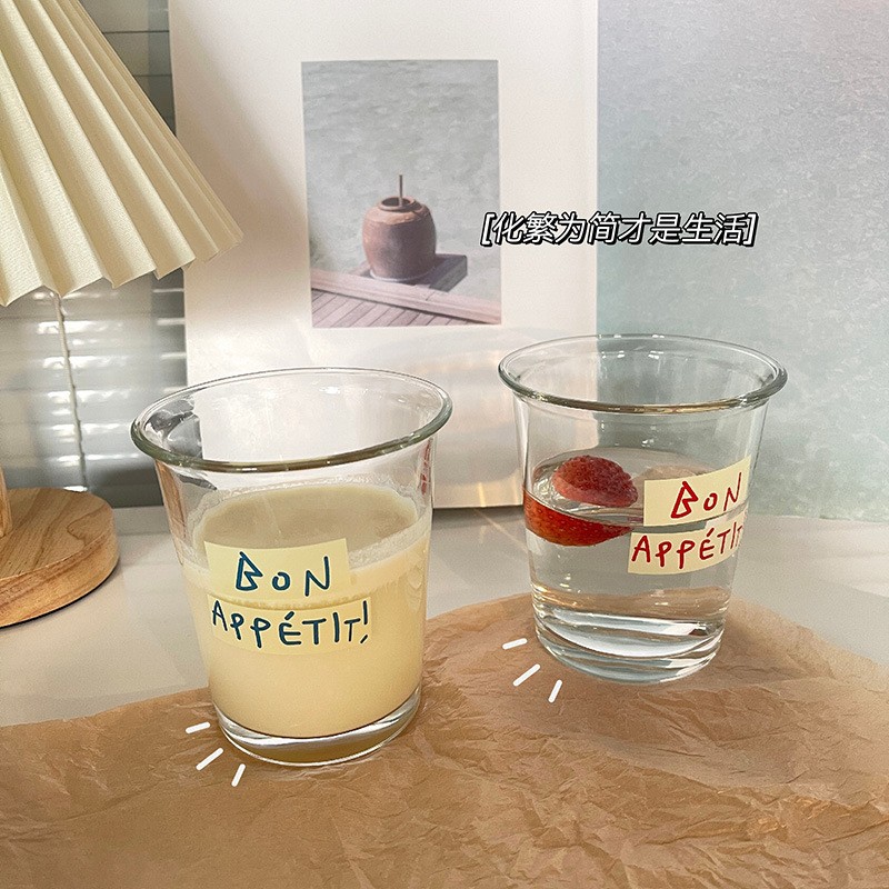 Bokstavtrykt Cold Brew Coffee Glass