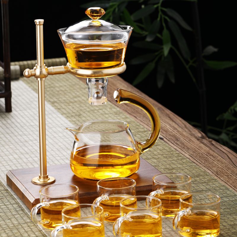 Magnetisk tesett i glass